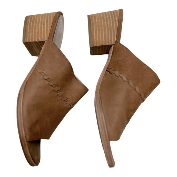 Eileen Fisher Vero Cuoio Leather Block heel Brown Size 9 - Picture 3 of 8